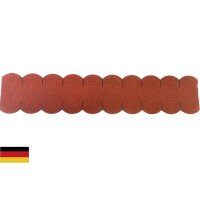 1 Streifen Dachschindeln Biberschwanz (50 mm) - First rot