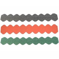 1 Streifen Dachschindeln Schiefer  (55 mm) - First rot