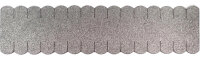 1 Streifen Dachschindeln Biberschwanz (33 mm) - First grau