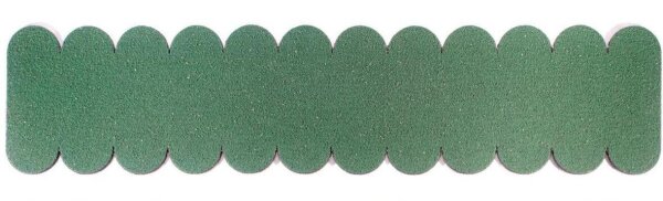 3 Streifen Dachschindeln Rund (41 mm) - First grün