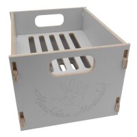 Bierkasten "Flaschenrutsche" grau