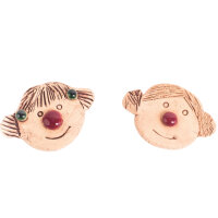 1 Stück Schmunzelstein mit Zopf