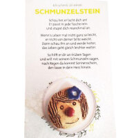 1 Stück Schmunzelstein mit Schmuck Geburtstag