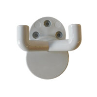 1 Stück Wandhaken, 2-fach grau
