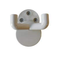 10 Stück Wandhaken, 2-fach grau