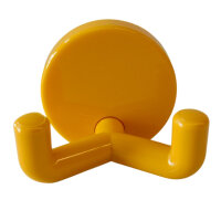 5 Stück Wandhaken, 2-fach gelb