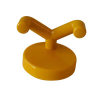 5 Stück Wandhaken, 2-fach gelb