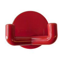 1 Stück Wandhaken, 2-fach rot