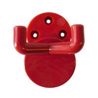 1 Stück Wandhaken, 2-fach rot
