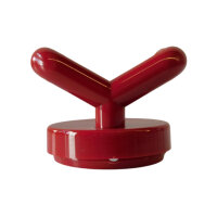 1 Stück Wandhaken, 2-fach rot