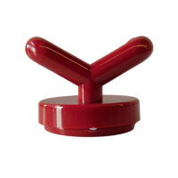 5 Stück Wandhaken, 2-fach rot