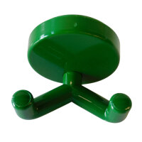 1 Stück Wandhaken, 2-fach grün