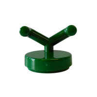 10 Stück Wandhaken, 2-fach grün