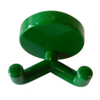 10 Stück Wandhaken, 2-fach grün