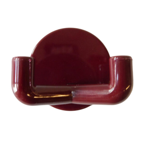 1 Stück Wandhaken, 2-fach bordeauxrot