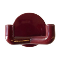 10 Stück Wandhaken, 2-fach bordeauxrot