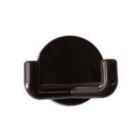 1 Stück Wandhaken, 2-fach braun