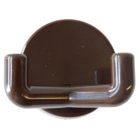 25 Stück Wandhaken, 2-fach braun