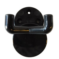 1 Stück Wandhaken, 2-fach schwarz
