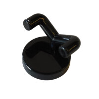 1 Stück Wandhaken, 2-fach schwarz