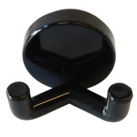 10 Stück Wandhaken, 2-fach schwarz