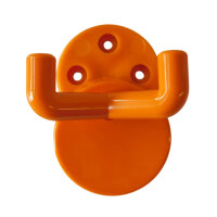 1 Stück Wandhaken, 2-fach orange