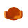 1 Stück Wandhaken, 2-fach orange