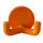 10 Stück Wandhaken, 2-fach orange