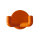 10 Stück Wandhaken, 2-fach orange