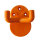 10 Stück Wandhaken, 2-fach orange