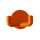 50 Stück Wandhaken, 2-fach orange