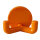 50 Stück Wandhaken, 2-fach orange