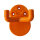 50 Stück Wandhaken, 2-fach orange
