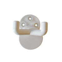 1 Stück Wandhaken, 2-fach cremeweiß