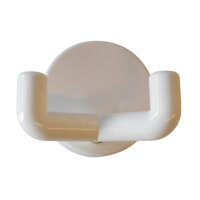 1 Stück Wandhaken, 2-fach cremeweiß