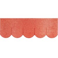 2 Sets Dachschindeln Biberschwanz (100 mm) rot