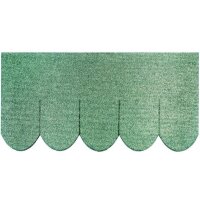 1 Set Dachschindeln Biberschwanz (100 mm) grün