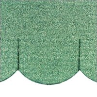 2 Sets Dachschindeln Biberschwanz (100 mm) grün