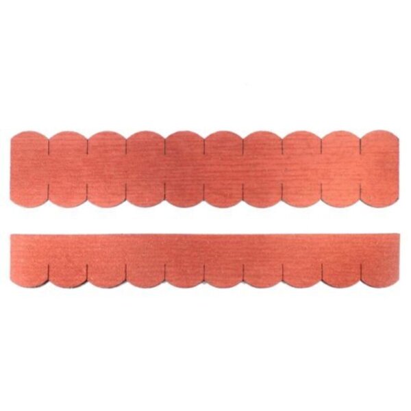 2 Sets Dachschindeln Biberschwanz (50mm) rot