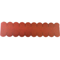 2 Sets Dachschindeln Biberschwanz (50mm) rot