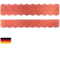 3 Sets Dachschindeln Biberschwanz (50mm) rot