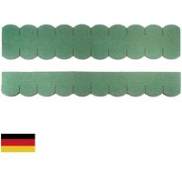 2 Sets Dachschindeln Biberschwanz (50mm) grün
