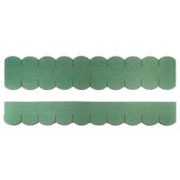3 Sets Dachschindeln Biberschwanz (50mm) grün