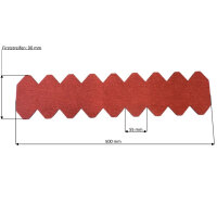 2 Sets  Dachschindeln Schiefer (55 mm) rot