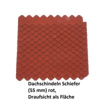 2 Sets  Dachschindeln Schiefer (55 mm) rot