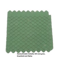 2 Sets Dachschindeln Schiefer (55 mm) grün