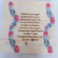 Glückwünsche aus Holz Goldene Hochzeit