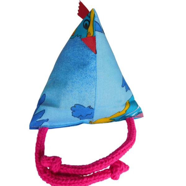 Verrücktes Dekohuhn, hängend