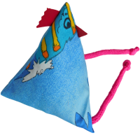 Verrücktes Dekohuhn, hängend