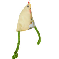 Verrücktes Dekohuhn, hängend